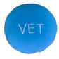 Vechain Pillow - Embroidered Round Stuffed Plush Crypto Pillow by BlockCraft.Shop Vet Plush Pillow