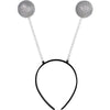 Bold & Shiny Silver Martian Antenna Head Bopper For Kids - 1 Pc - Unisex Costume Accessory, Dazzlin & Adorable - Perfect For Galactic-Themed Events