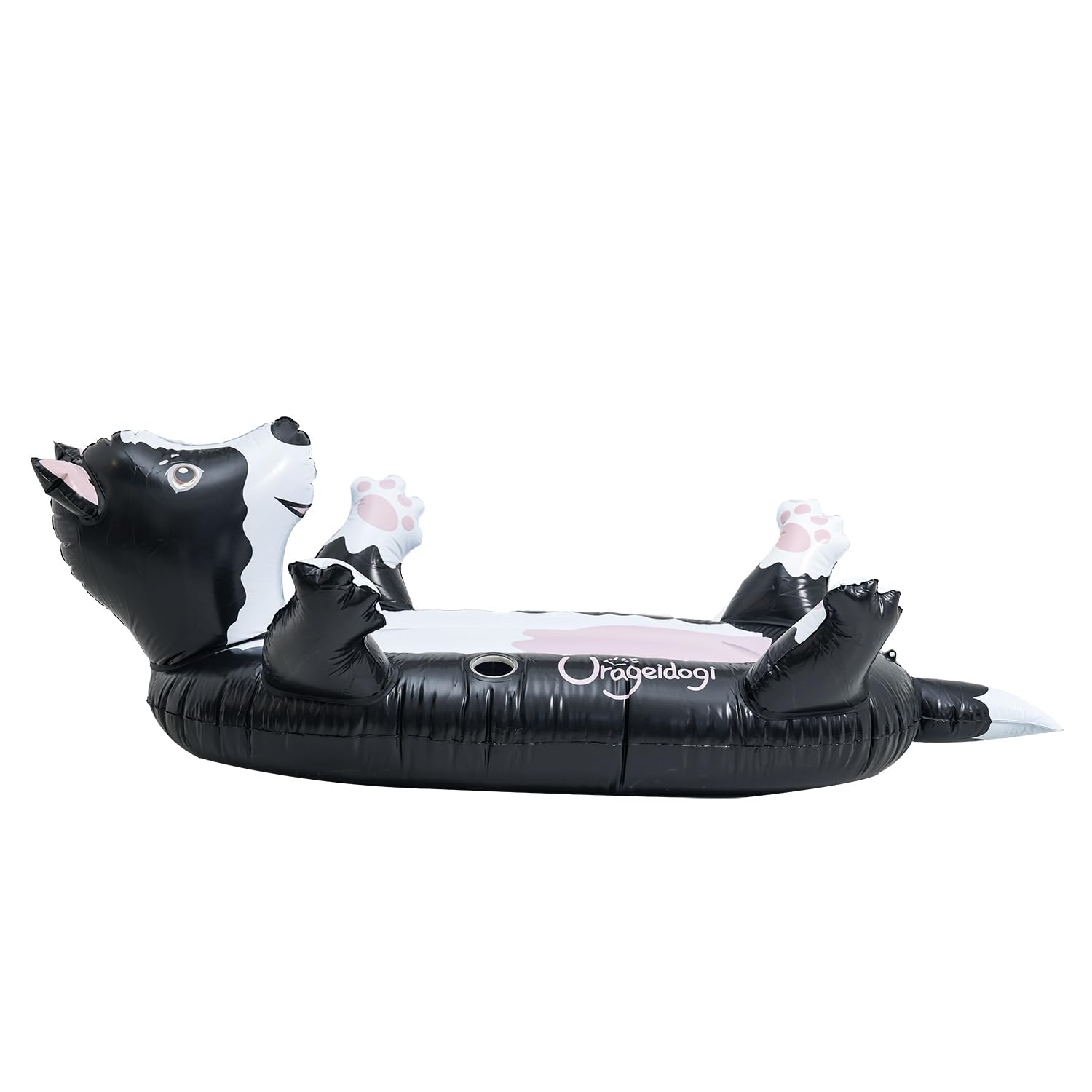 Swimming Pool Water Toys Inflatable Cute Border Collie Dog Shape Pool Float for Adults, and Pets