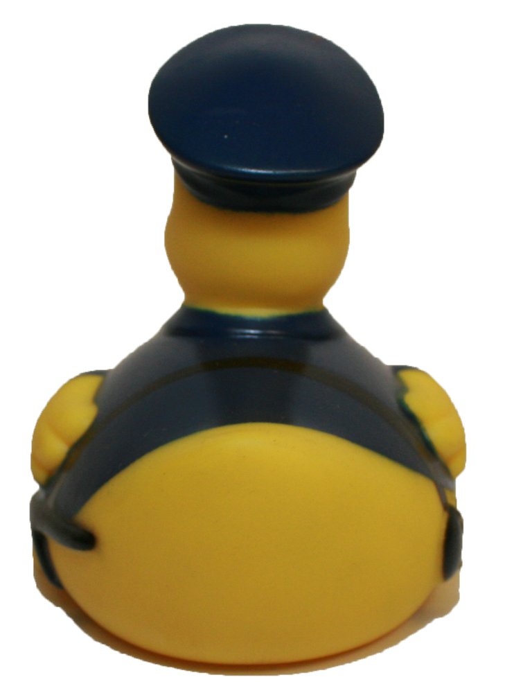 Waddlers Police Duck, Brand Duckies That Float Upright, Bath Toy Career Themed Birthday Gift, Law & Order Keeper Rubber Ducky