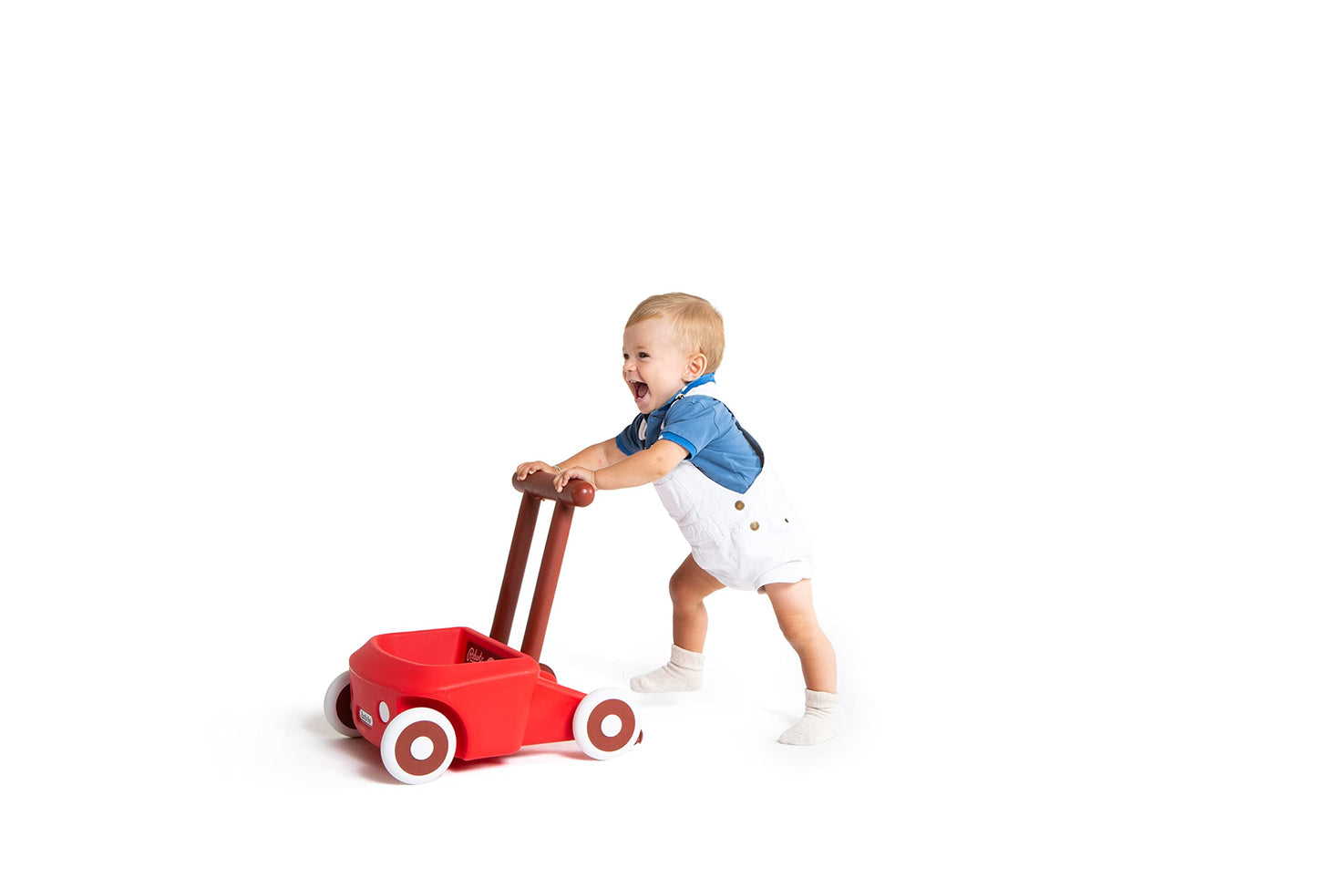 Italtrike Roberto Baby Walker, Push & Pull Baby Toy, Learning to Walk, Toddlers, Safety Brake, Storage Compartment, Speed Control, Indoors & Outdoors