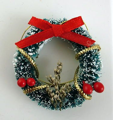 Dollhouse Miniature Holiday Wreath