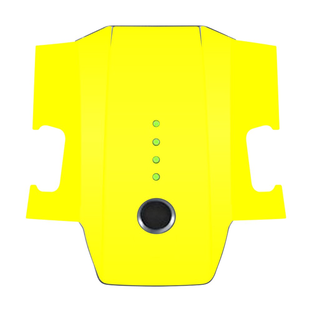 MightySkins Skin Compatible with DJI Mavic Pro Battery - Solid Yellow | Protective, Durable, and Unique Vinyl Decal wrap Cover | Easy to Apply
