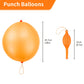 RUBFAC Punch Balloons, Birthday Balloons Party Favors For Kids, 36Pcs Thickened Heavy Duty Neon Punching Bouncy Ball for Party Goodie Bag Stuffers