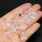 4Pcs Clear Glass Dollhouse Drinking Glasses Miniature: 1/12 Scale Wine Cocktail Glass for Kitchen Bar - Mini Beer Mug Stein Highball