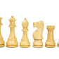 House of Chess - Tournament Chess Set Pieces - Unique Staunton Golden Acacia Wood/Boxwood - King Height: 3.75" (95 mm) - 2 Extra Queens - Weighted