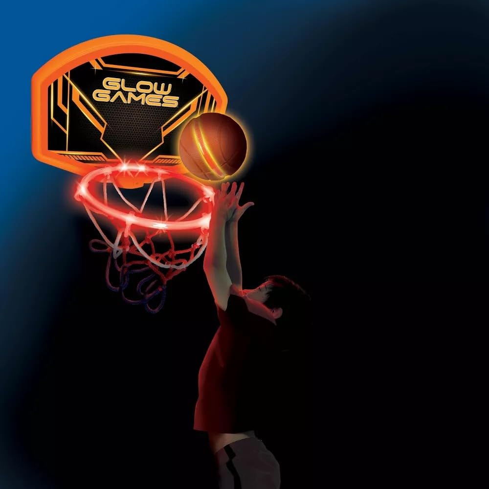 Big Time Toys Glow Games LED Basketball Game with Ball
