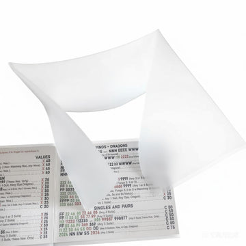 2026 Mahjong Card Sleeve, Clear Cover for Large Mah Jongg Scorecard (not Including) Fits 6.12 x 4.8 inch Card Plastic Durable, Holder Case Protector