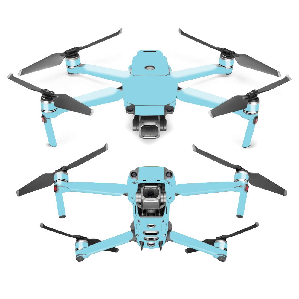 MightySkins Skin Compatible with DJI Mavic 2 Pro or Zoom - Solid Baby Blue | Protective, Durable, and Unique Vinyl Decal wrap Cover | Easy to Apply