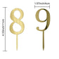 0-9 Number For Cake Topper, 20 Pcs Shiny Gold Acrylic Number Cake Toppers for Birthday Party Wedding Anniversary