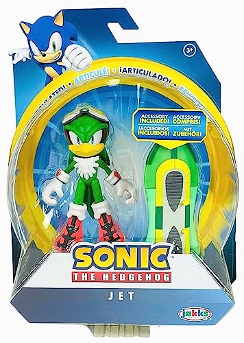 Sonic The Hedgehog 4" Articulated Action Figure Collection (Choose Figure) (Jet with Type-J Board)