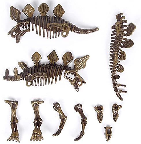 Dig & Discover Dino Stegosaurus Dinosaur Skeleton 3D Fossil Bones Excavation, Science Educational Toy Kit for Kids, Children