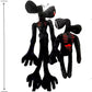 EICHIMEOW 2PCS Siren Head Plush Toys Double-Head Plush Toys (Black)