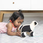 LOVEVERY |The Pull Pup | Wooden Push Pull Toy, Black/White/Natural Wood, Sustainable Toy for Toddler, Ages 18+ Months