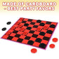 Gamie Checkers Board Game for Kids, Set of 6, Classic Checkers with Red and Black Pieces, Fun Travel Games for Kids and Adults, Cool Birthday Party
