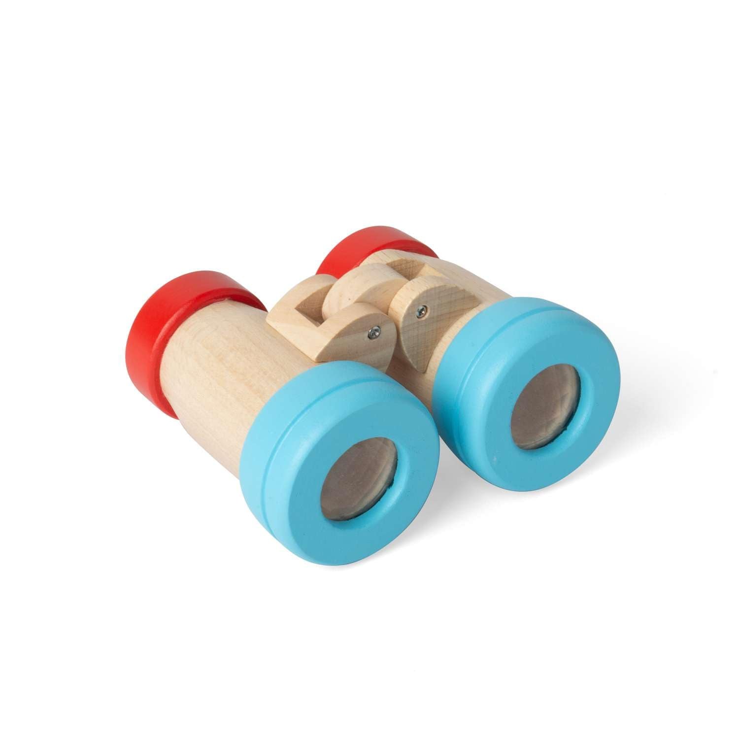 Bigjigs Toys Wooden Binoculars - Children's Role Play Toy, Kids Explorer Sets, Sustainable Gifts for Toddlers, Made from Eco Friendly Wood, Age 18
