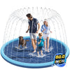 Non-Slip Splash Pad for Kids and Dog, 80" Extra Large Baby Play Mat, Dog Pool Toys, Thicken Sprinkler Pool Summer Outdoor Water Toys for Ages 3-12