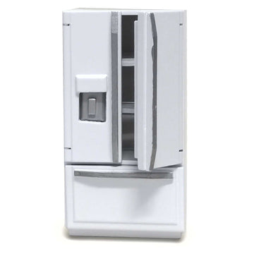 FIIMO 1/12 Dollhouse Miniature Fridge,Dollhouse Furniture Wooden White Fridge Refrigerator Dollhouse Decoration Accessories