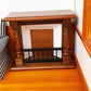 SXFSE Dollhouse Decoration Accessories, 1:12 Dollhouse Miniature Wooden Fireplace (Walnut, 10.6 x 4.4 x 8.8 cm)