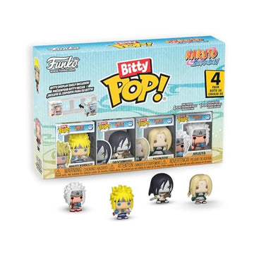 Funko Pop! Bitty: Naruto Shippuden - Minato Namikaze, Orochimaru, Tsunade, and Jiraiya - 0.9 Inch (2.2 Cm) - Anime Collectable - Gift Idea - Stackable