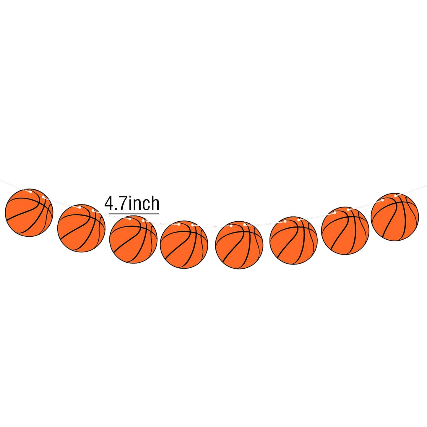 BIEUFBJI Basketball Banners, Basketball Themed Party Decorations, Kids Teenagers Boys Men Birthday Banner Basketball Party Decoration