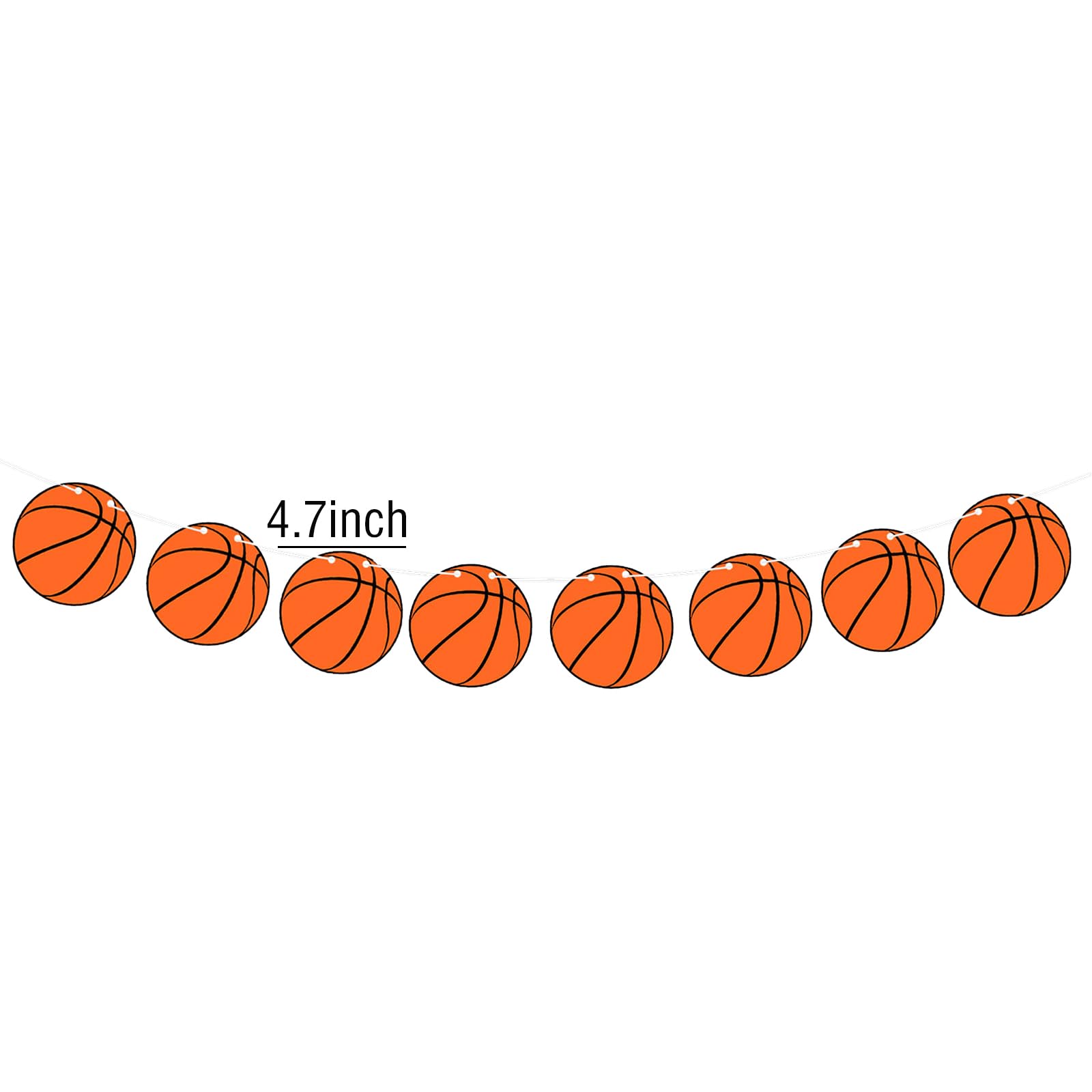 BIEUFBJI Basketball Banners, Basketball Themed Party Decorations, Kids Teenagers Boys Men Birthday Banner Basketball Party Decoration