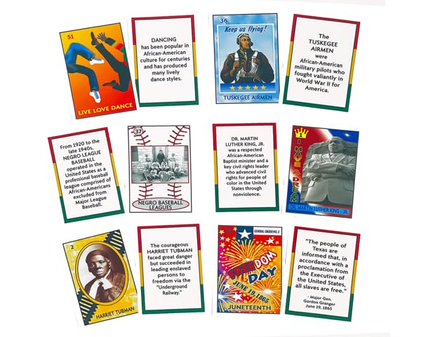 African American Lotería | Fun Bingo-Style Game for Everyone | Learn African American History & Culture | Perfect School Classroom Game for Black