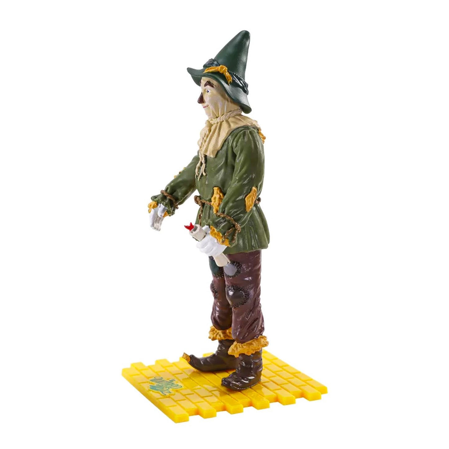 Wizard of Oz Collectible Figure Set - Bundle with Scarecrow Action Figure and Display Stand Plus Stickers | 7" Scarecrow Bendy Figure Toy