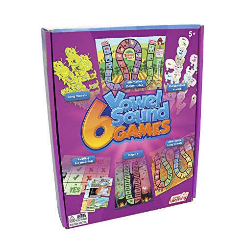 Junior Learning 6 Vowel Sound Game - Phonics & Long Vowel Reading Set