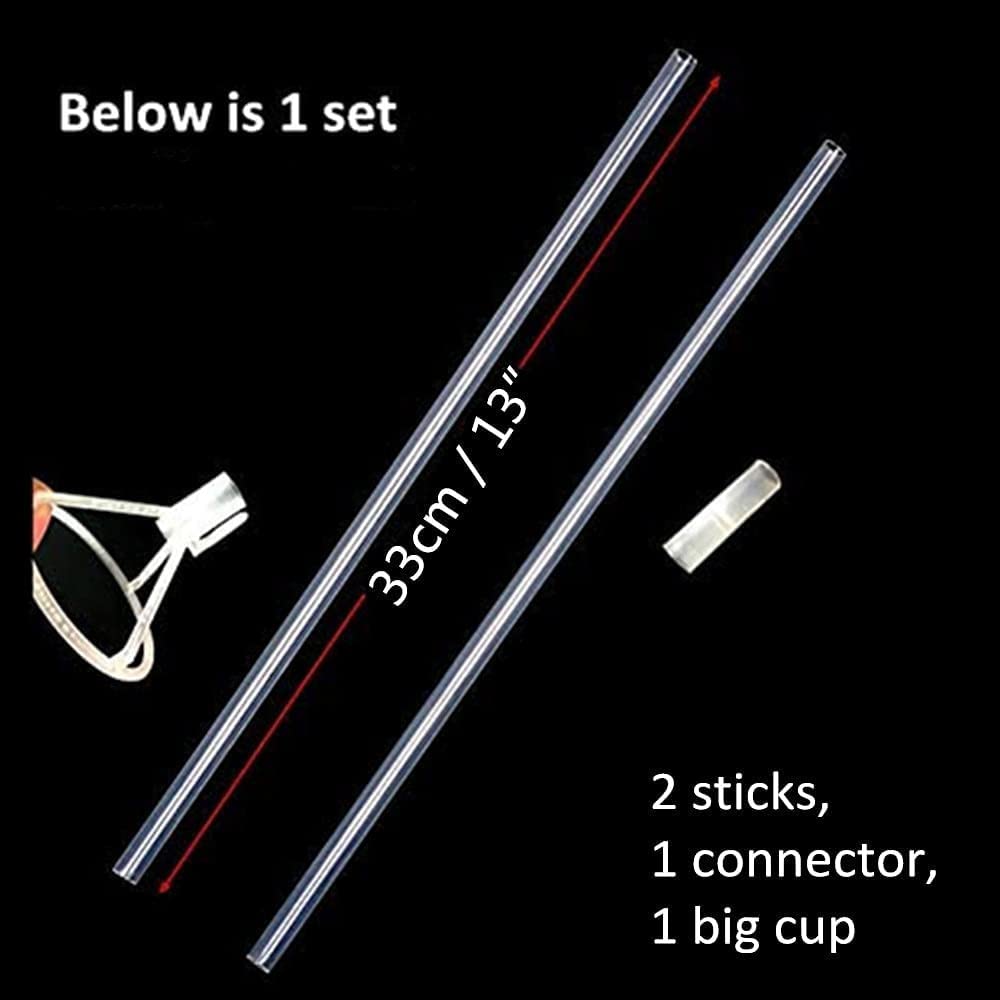 20 Packs Balloon Sticks, 27" Long Large Balloon Stands Holders with Base for Table Desktop Centerpieces