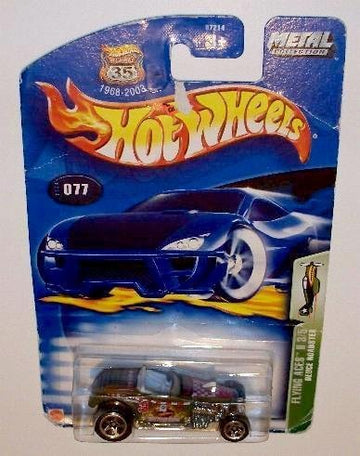 Hot Wheels Flying Aces II Deuce Roadster 3/5 2003 #077 #77 1:64 Scale