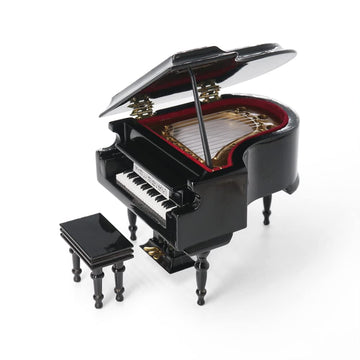 Odoria 1/12 Miniature Grand Piano Dollhouse Musical Instruments Accessories