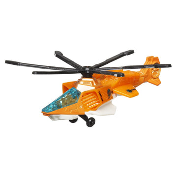 Matchbox Collectible Die-Cast Metal Sky Busters Air Grabber - HVM53 ~ Orange, Black White and Black Helicopter ~ Includes Playmat