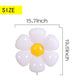 BIEUFBJI 20 Pieces Daisy Balloons, Daisy Balloons, for Daisy Birthday Decorations, Baby Shower, Wedding, Baby Shower