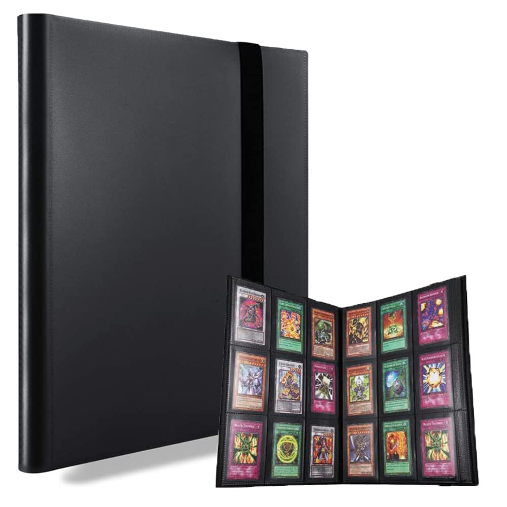 AITIME 360 Pockets Trading Card Binder, Side Loading Album,Black