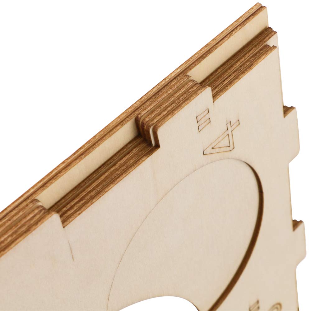 9 Holes Collapsible Wood Balloon Sizer Cube Box from 2" to 10",Balloon Measurement Tool for Birthday,Wedding,Party Decorations,Balloon Arches Columns