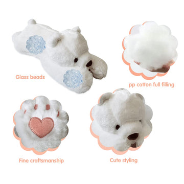 FoxVilla 4lbs Polar Bear Weighted Stuffed Animals, 24 inch Weighted Plush Stuffed Animals for Adults, Cute Soft Weighted Plush Throw Animal Pillow