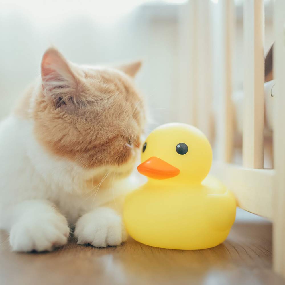 MYLIFEUNIT 4 inch Yellow Rubber Bath Ducks for Child