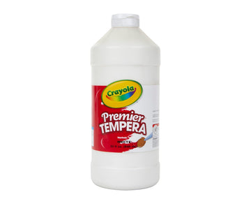 Crayola 54-1232-053 Premier Tempera Paint, 32-oz. Size, White, 1 Unit, Quart