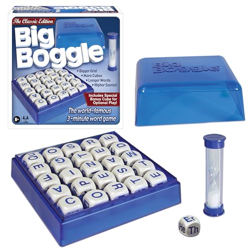 Big Boggle, with 5x5 Grid and 25 Letter Cubes, by Winning Moves Games USA