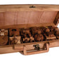 12 Wooden Puzzles Set In Wooden Suitcase