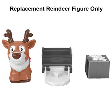 Mattel Replacement Part for Fisher-Price Little People Winter Holiday Christmas Playset - HJW19 ~ Replacement Reindeer Figure
