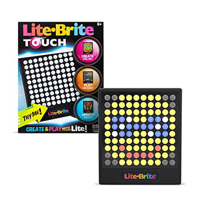 Lite-Brite Touch - Create, Play and Animate - Light Up Portable Stem Sensory Learning Toy, Creative Art Stem Toy for Girls, Boys, Unisex, Toddler