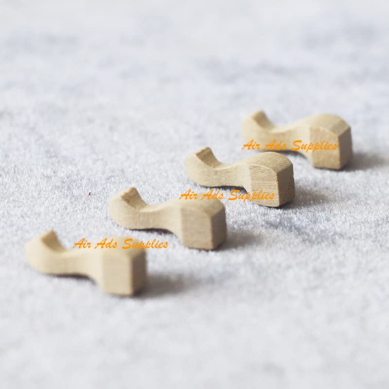 AirAds Dollhouse 1:12 Miniature Furniture Legs Wardrobe Cabinet Legs Unfinished Wood (Set 4pcs)