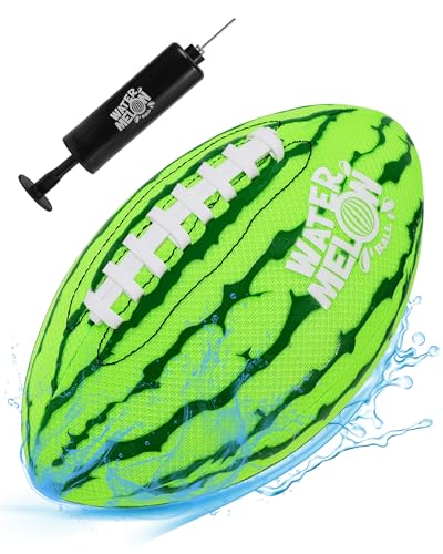 Watermelon Ball Pool Water Beach Football (9 Inch) - Durable Waterproof Football Gifts with Strong Grip for Pool, Beach, Lake & Outdoor Play, Sports