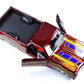 1965 El Camino Lowrider Candy Red Metallic with Graphics Lowriders Series 1/25 Diecast Model Car 32543CRD