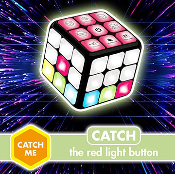 UNIQUE KIDS Flashing Cube Electronic Memory & Brain Game | 7-in-1 Handheld Game for Kids | STEM Toy for Boys & Girls | Fun Gift Toy for Ages 6-12