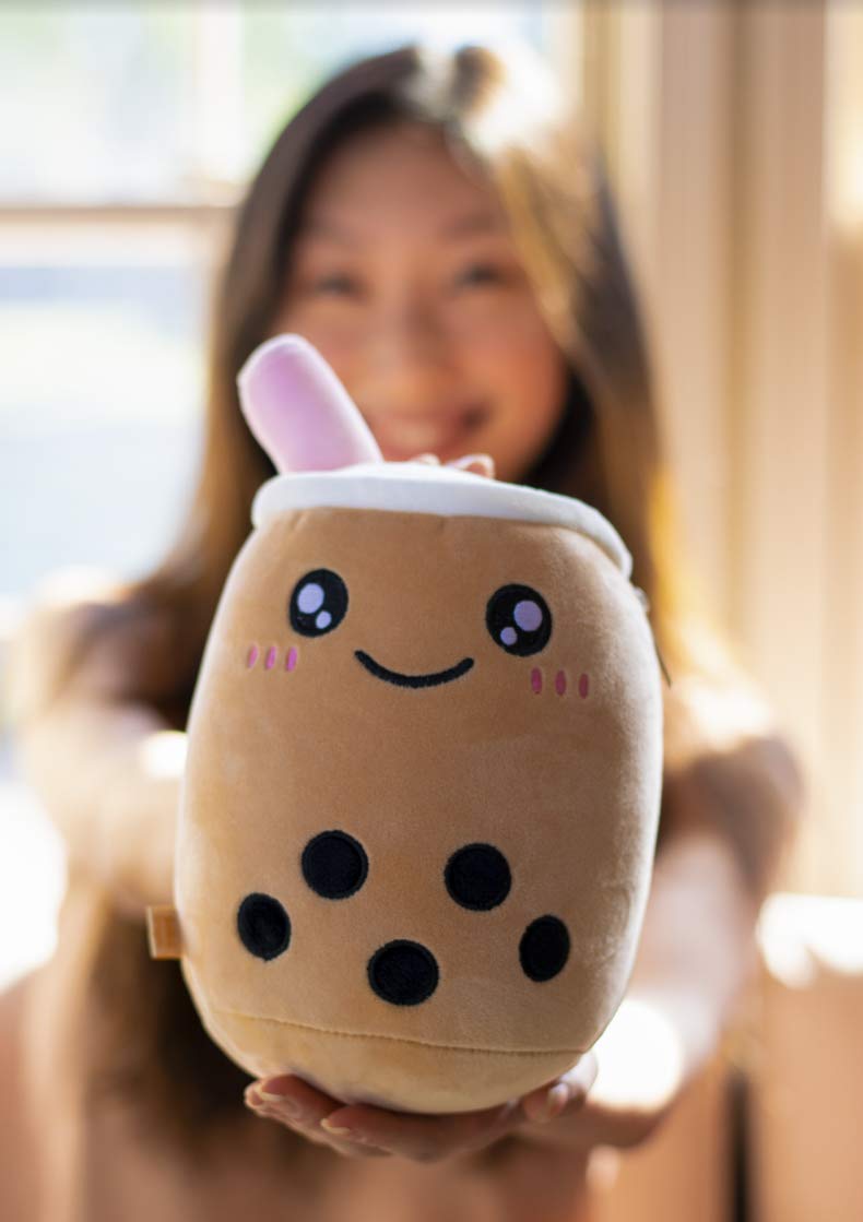 Original Boba Tea Reversible Boba Plush - Happy to Mad
