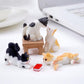 Pluzmecalm 10 Pcs Realistic Hand Painted Mini Cat Figurines Dollhouse Miniature Cats Figurine Set Cute Resin Kitten for DIY Home Landscape Cake Topper