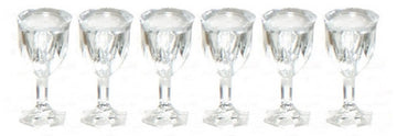 Farrow Industries 1:12 Scale 6 Pc Empty Cut Stemware Set #Fa40323